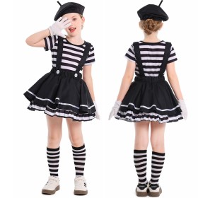 Halloween Comedy Girl European and American Stage Performance Clown Costume