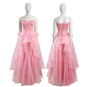 Wicked Glinda the Good Witch Cosplay Wedding Dress Budget Version
