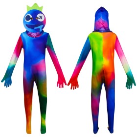 Gradient Color Friends Roblox Rainbow Friends Onesie For Kids Halloween Costumes