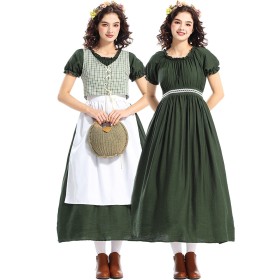 Halloween Victorian Medieval Dress Colonial Style Cosplay Costume
