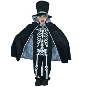 Children's Horror Ghost Bone Halloween Themed Cosplay Costume