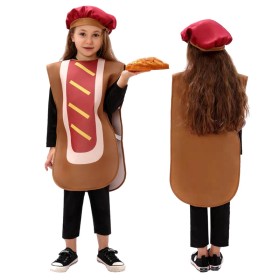 Halloween Food Costume Children's Hot Dog Cosplay Costume