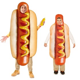 Halloween Cosplay Fun Food Hot Dog Funny Onesie Costume For Adult & Kids