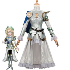 Identity V Psychologist Silver Knight Cosplay Costume