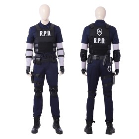Resident Evil 2 Remark Edition Leon Cosplay Costume