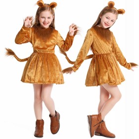 New Children's Animal Lion Costume Halloween Cosplay Costume