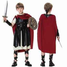 Children's Halloween Costume Ancient Roman Spartan Warrior Gladiator Cosplay Costume
