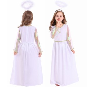 Halloween Costutme Children's White Angel Performance Cosplay Dress