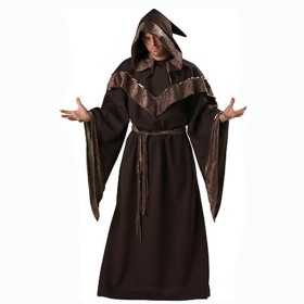 Halloween Adult Men's Sorcerer Robe Costumes 