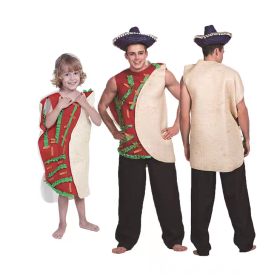 Halloween Fun Food Parent-child Cosplay Mexican Chicken Taco One-piece Costume