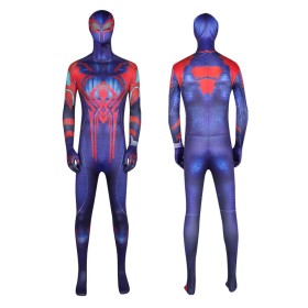 Spider-Man 2099 Miguel O'Hara Cosplay Jumpsuit Halloween Superhero Costume