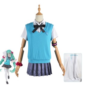 Vocaliod Hatsune Miku 16th Anniversary Girly JK Cosplay Costume