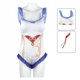  Genshin Impact Ganyu Swimsuit Cosplay Costume