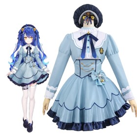 Hololive Virtual YouTube Amamiya Kokoro Cosplay Costume 