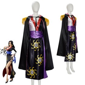 One Piece Boa·Hancock Black Cosplay Costume