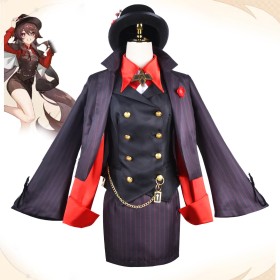 Genshin Impact Hu Tao Cosplay Costume Suit Uniform