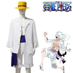 One Piece Gear 5 Golden Nika Monkey D Luffy Cosplay Costume
