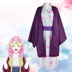 Demon Slayer Season 3 Kanroji Mitsuri Cosplay Costume