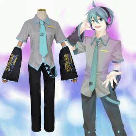 Vocaliod Hatsune Miku Male Initial Cosplay Costume