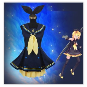 Vocaloid Kagamine Rin Sailor Suit Cosplay Costume