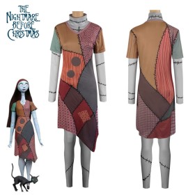 The Nightmare Before Christmas Sally Dress Hallow Cosplay Costume