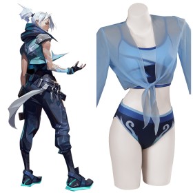 Valorant Jett Swimsuit Cosplay Costume