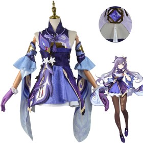 Ready to Ship Genshin Impact Keqing Cosplay Costume