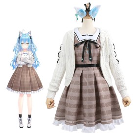 Hololive Vtuber Yukihana Lamy Cosplay Costume