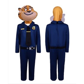 Zootopia Officer Clawhauser Onesie Jumpsuit For Adults & Kids Halloween Costumes
