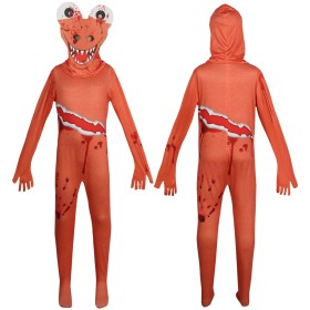 Cartoon Roblox Rainbow Friends Orange Friends Onesie For Kids Halloween Costumes
