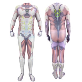 Overwatch Genji Shimada Printed Cosplay Jumpsuit Halloween Adult Costume
