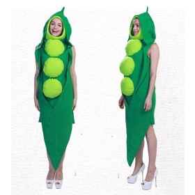 Halloween Fun Vegetable  Adult Food Pea Onesie Costume  