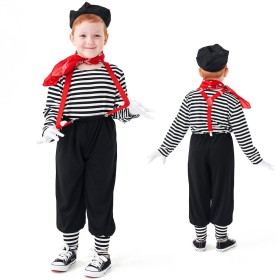 Children's Halloween Farce Stage Performance Clown Costume
