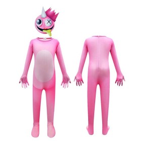 Pink Friends Roblox Rainbow Friends Onesie For Kids Halloween Costumes