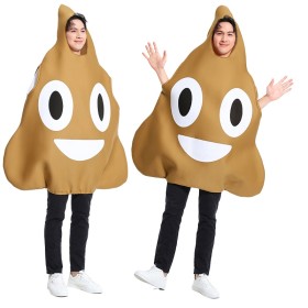 Creative Halloween Costume Funny Poop Face Cosplay Costume