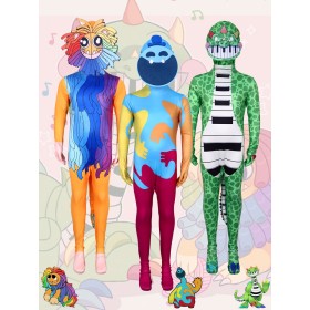 Poppy Playtime Chapter 4 Onesie Halloween Monster Group Cosplay Costume