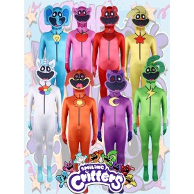 Poppy Playtime Smiling Critters Jumpsuit Halloween Group Cosplay Costume For Kids & Adult