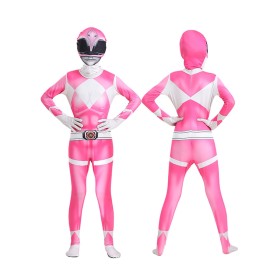 Power Rangers Pink Ranger Kimberly Hart Jumpsuit Halloween Parent-child Cosplay Costume