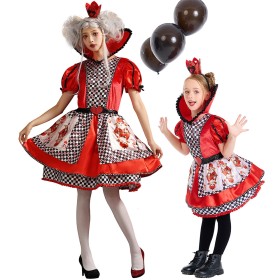 Family Matching Alice in Wonderland Queen of Hearts Halloween Costume