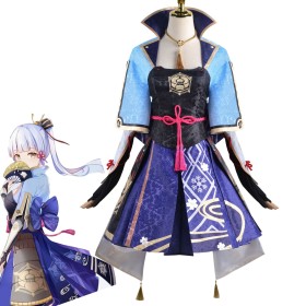 Ready to Ship Genshin Impact  Kamisato Ayaka Cosplay Costume