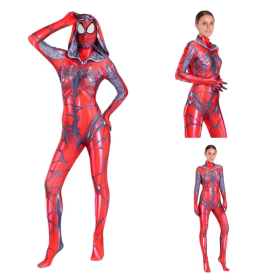 Venom Verse Red Spider-Gwen Female Anime Superhero For Halloween Cosplay Parent-child Costumes