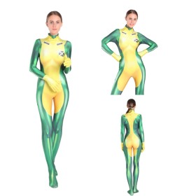 X-Men Rogue Anna Marie Cosplay Jumpsuit Halloween Parent-child Costume