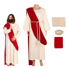 Medieval Roman Greek King Missionary Robe Halloween Cosplay Costume