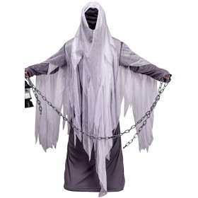 Scary Ghost Faceless Halloween Cosplay Costume For Adults