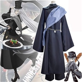 Black Butler Sebastian Michaelis Funeral Attire Cosplay Costume 