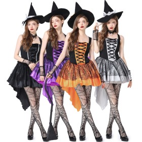 Halloween Costume Sexy Mesh Sling Witch Cosplay Costume