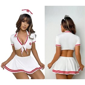 Halloween Sexy Nurse Dress Cosplay Game Uniform
