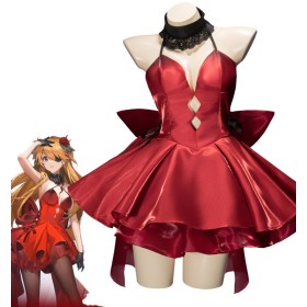 NIKKE EVA Linkage Shikinami Asuka Langley Cosplay Dress