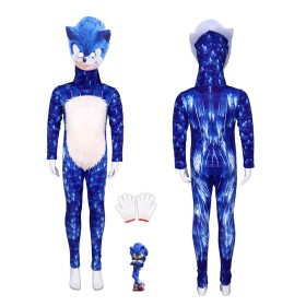 Sonic the Hedgehog 3 Cosplay Halloween Parent-child Sonic Jumpsuit Costume