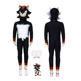 Sonic the Hedgehog Shadow Cosplay Onesie Halloween Parent-child Costume